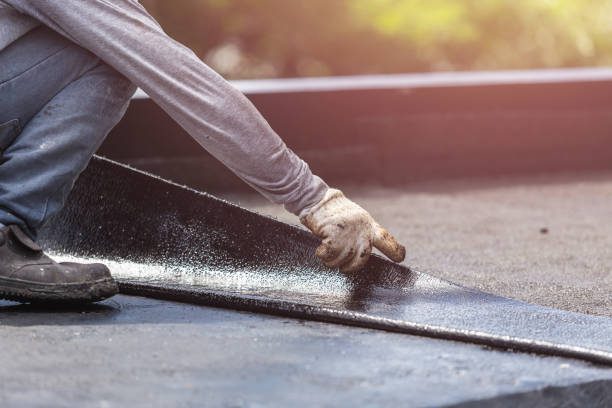 Professional Basement Waterproofing technician working in Waupaca, WI